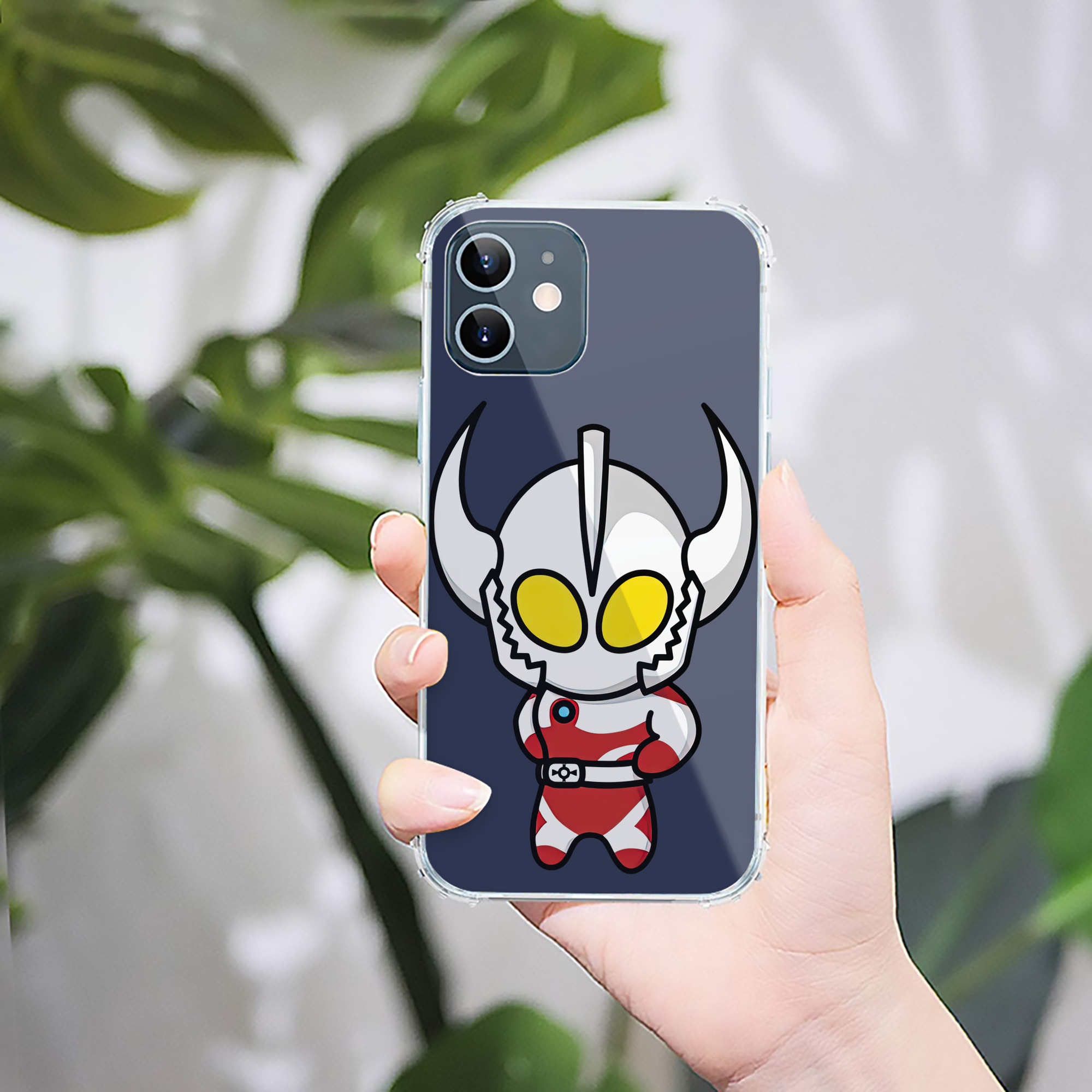 （画像用） ウルトラマン Ultraman 【iPhone 12シリーズ対応】透明スマホケース（クリアソフトケース）